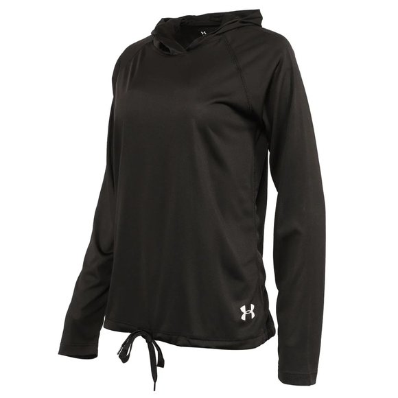 Under Armour Tops - Under Armour Lightweight Women's Heatgear Velocity Twist Black Hoodie
